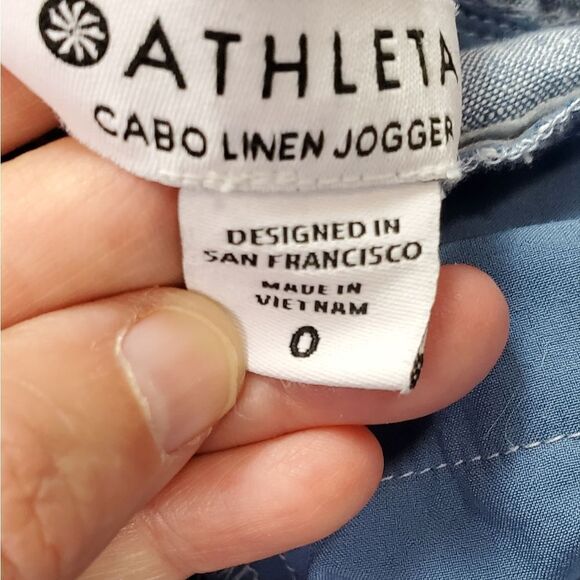 Athleta Blue 100% Jogger Pants - Picture 5 of 7